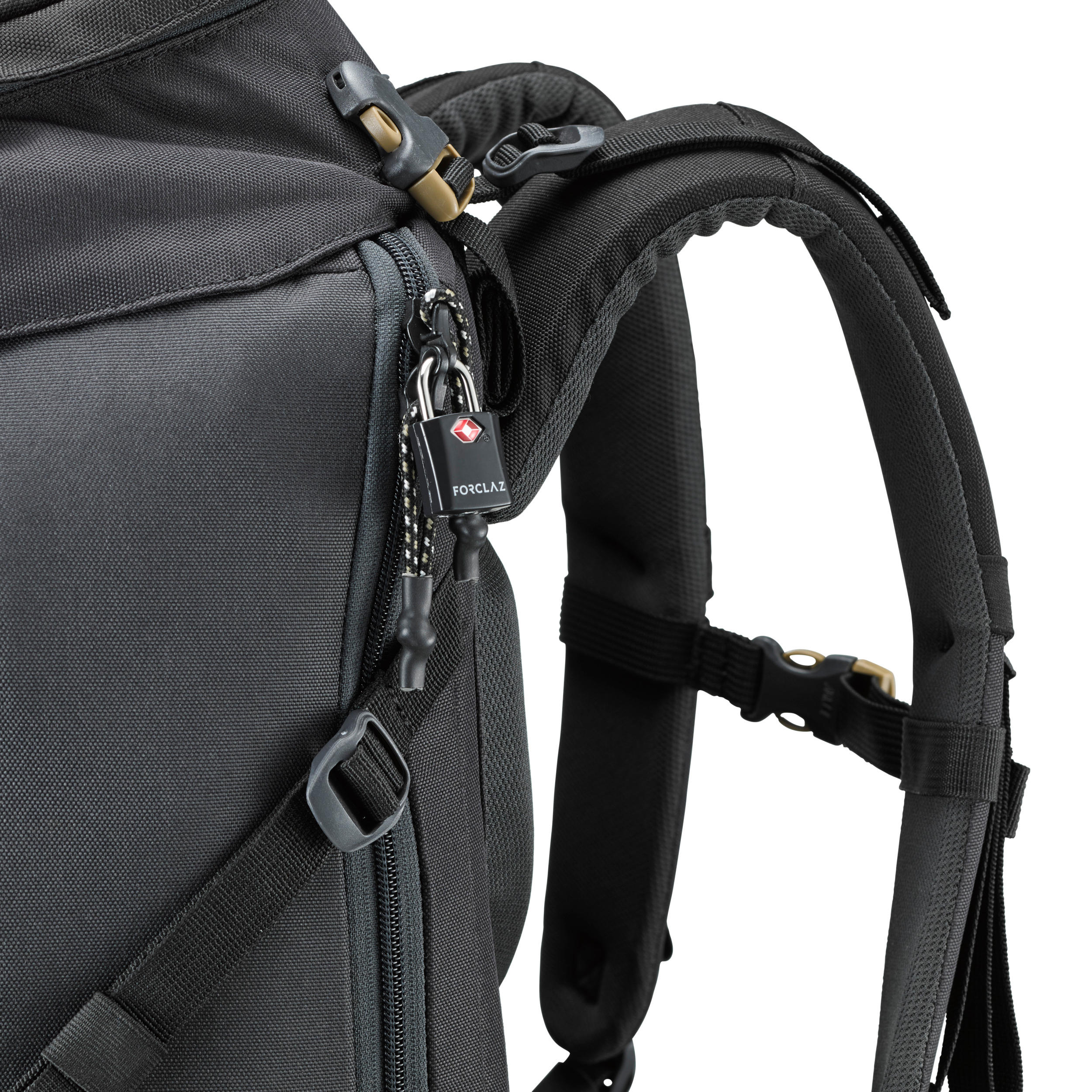 Sleutelhangslot voor backpacken TRAVEL TSA zwart 2 stuks 7/7