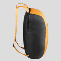 Mochila plegable de montaña y trekking viaje  10L Forclaz Compact amarillo