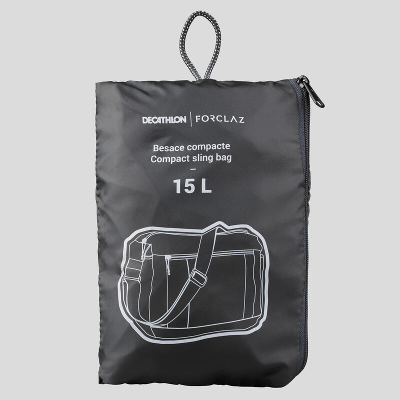 Compacte schoudertas voor backpacken 15 liter |