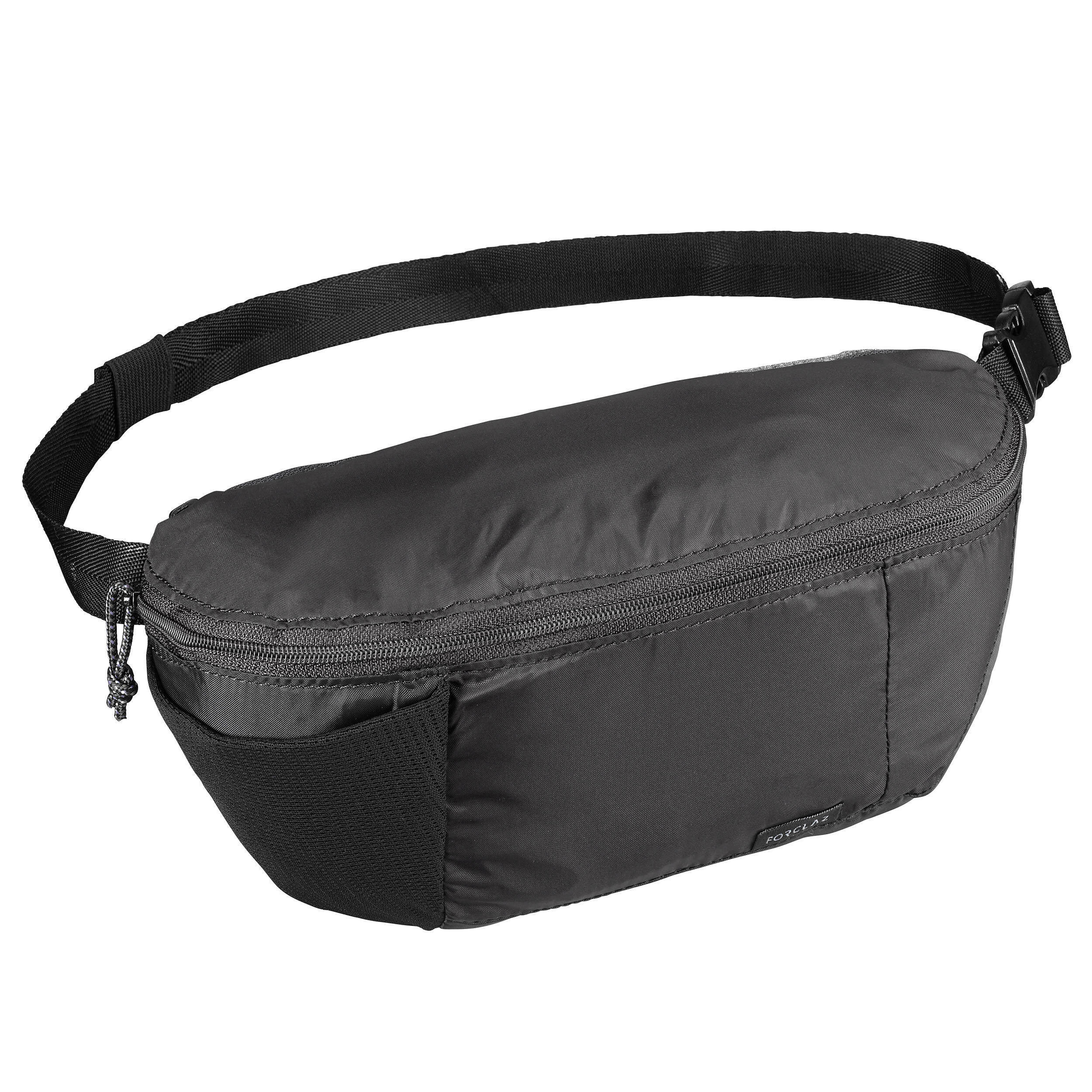 Travel 2L compact travel bum bag - Black -  2