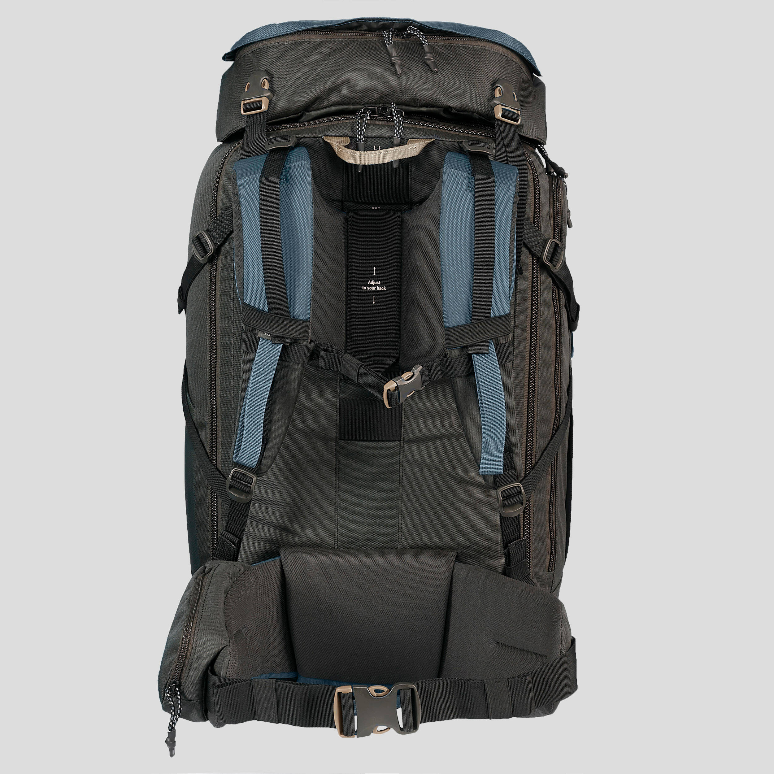 Travel Backpack 40 Liters TRAVEL 100 - Blue -  4