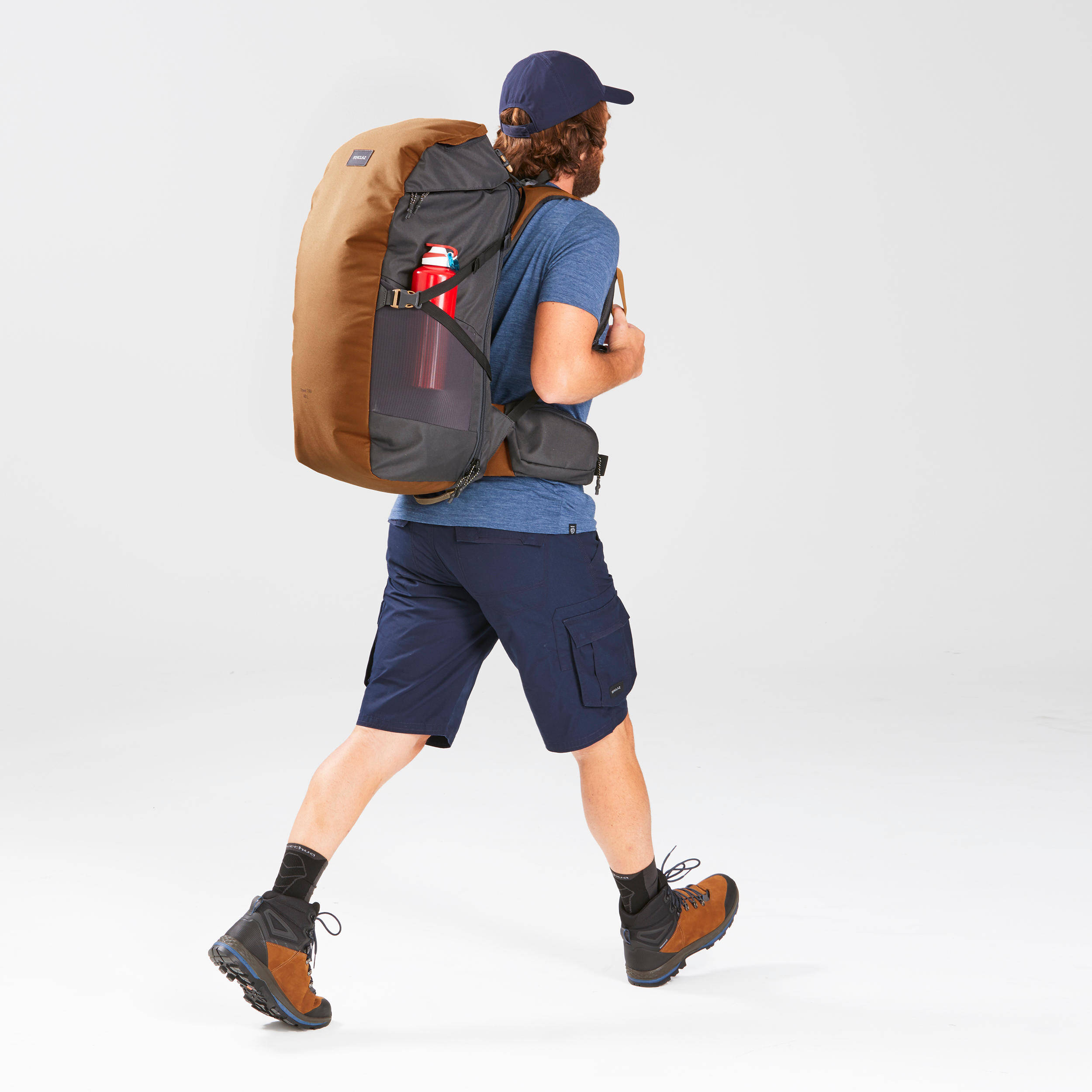 Travel Bag 60 Litres  TRAVEL 100 - Camel Brown