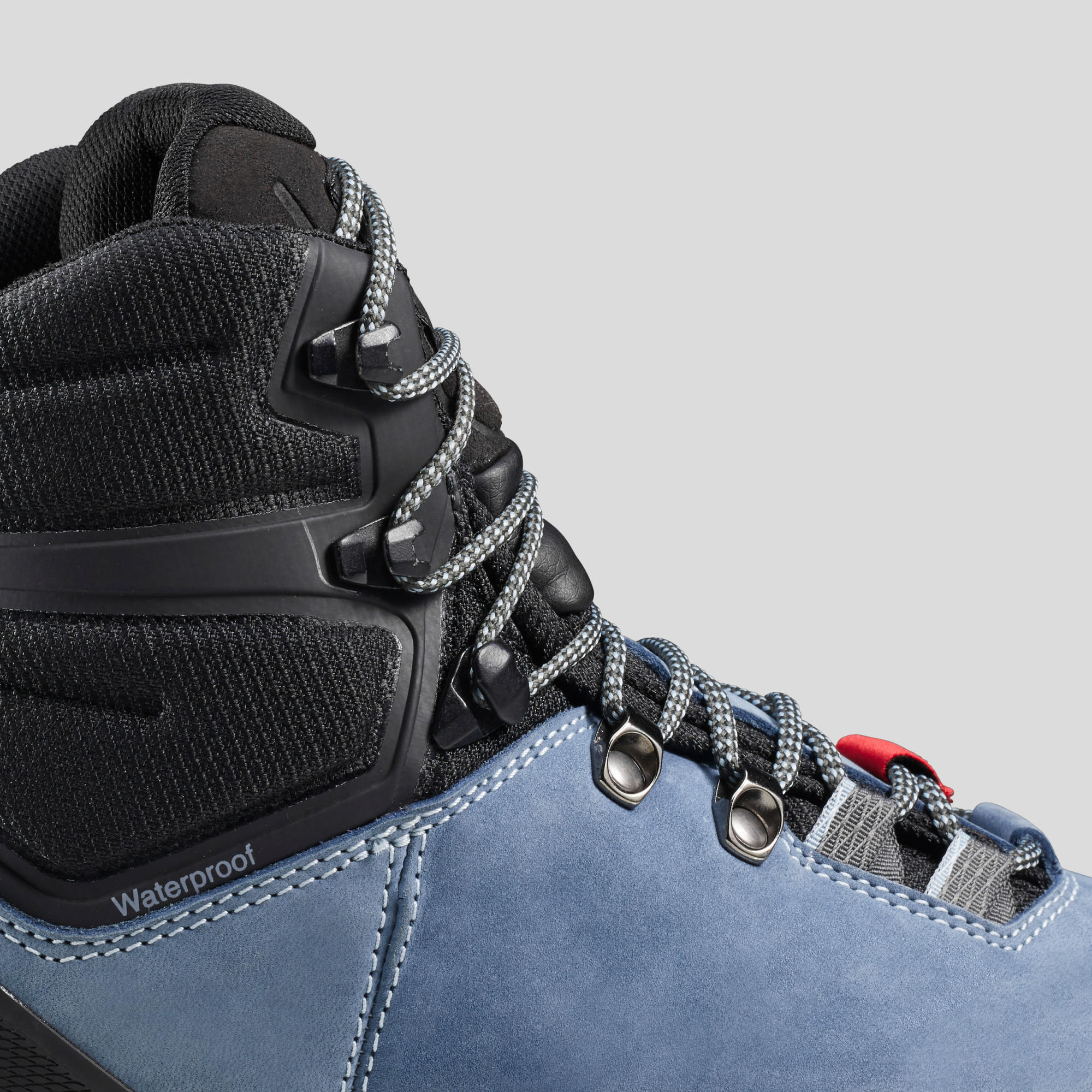 FORCLAZ BREDE LEDEREN TREKKINGSCHOENEN VOOR DAMES MT00 WATERDICHT HOOG Decathlon