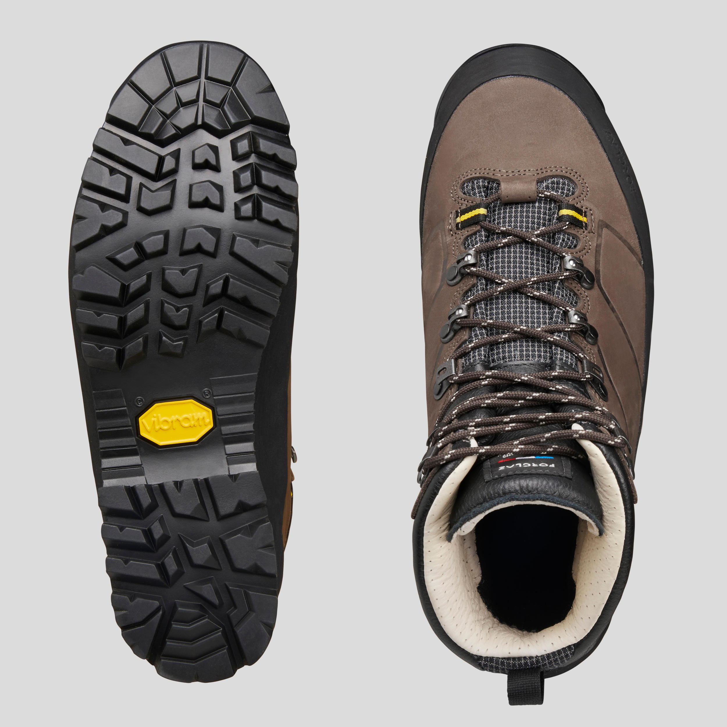 Men's waterproof leather hiking boots - MT900 - Brown 4/8