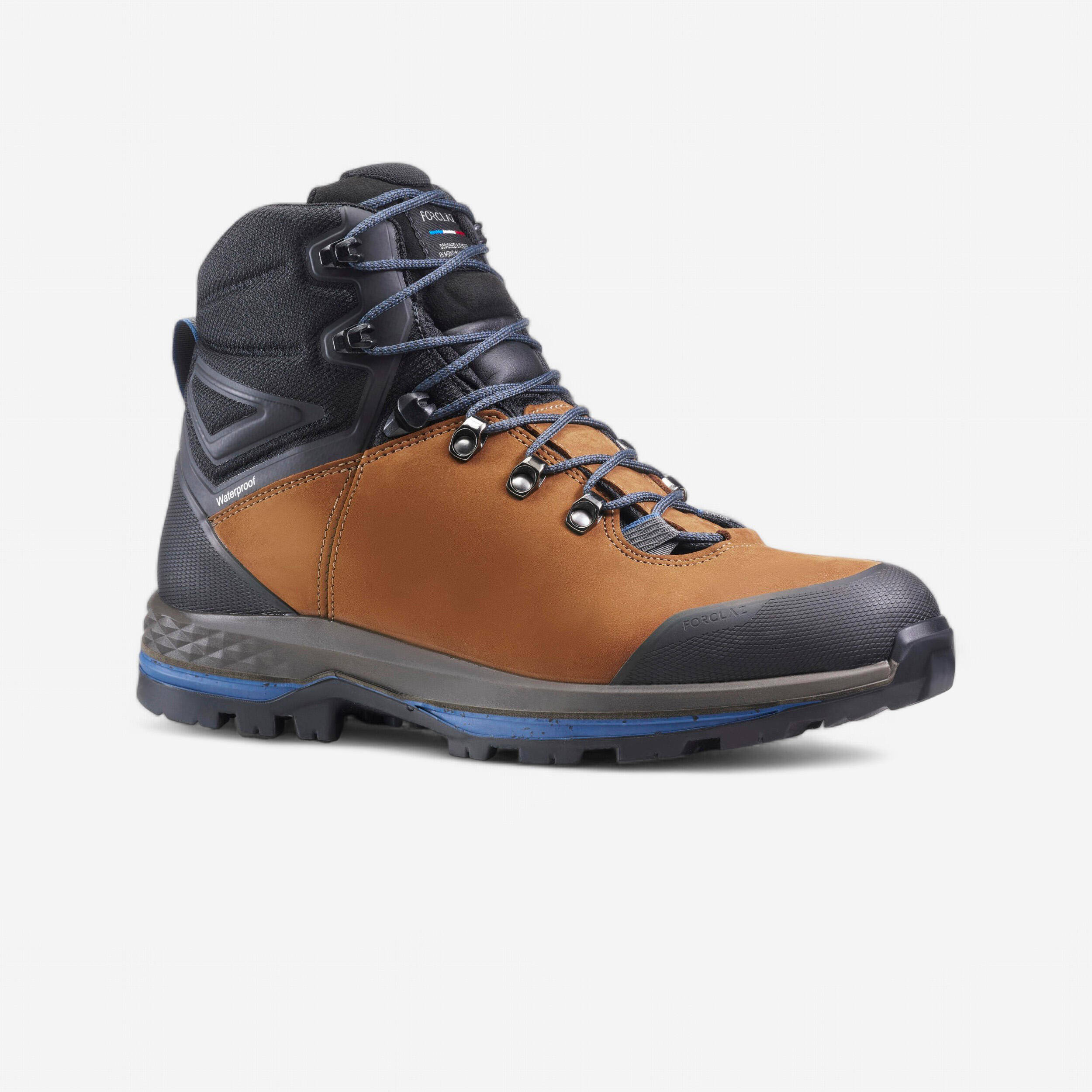 Waterproof, leather trekking shoes - cross contact - MT100 LEATHER - M -  1