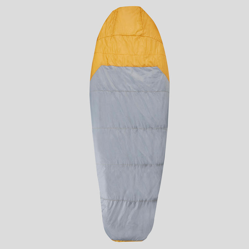 Saco de dormir guata 5 ºC confort forma momia Trek 500 amarillo