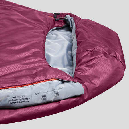 Trekking Sleeping Bag MT500 5°C - Polyester