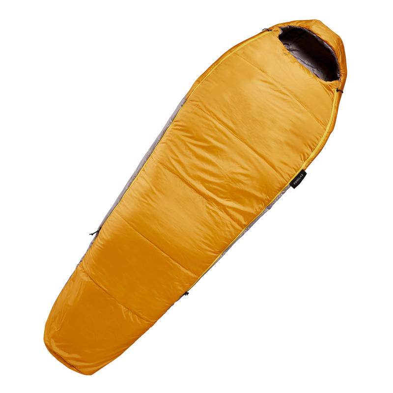 Saco de dormir guata 5 ºC confort forma momia Trek 500 amarillo