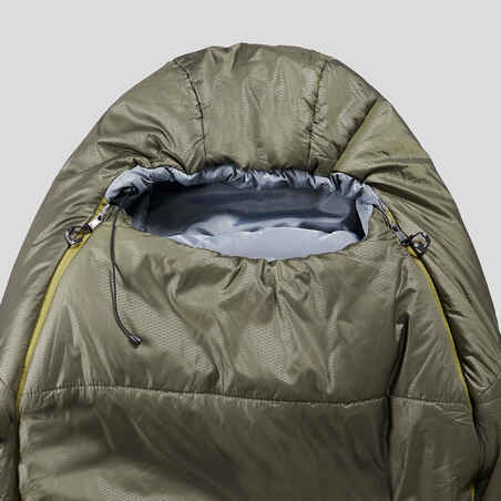 Saco de dormir guata 0°C confort forma momia Forclaz Trek500 Light