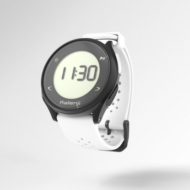 Cardiohorloge voor hardlopen HR 500 wit