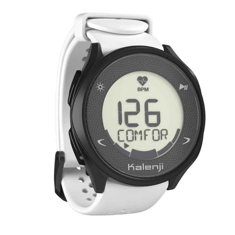 Reloj Pulsómetro Running Kalenji HR 500 Blanco