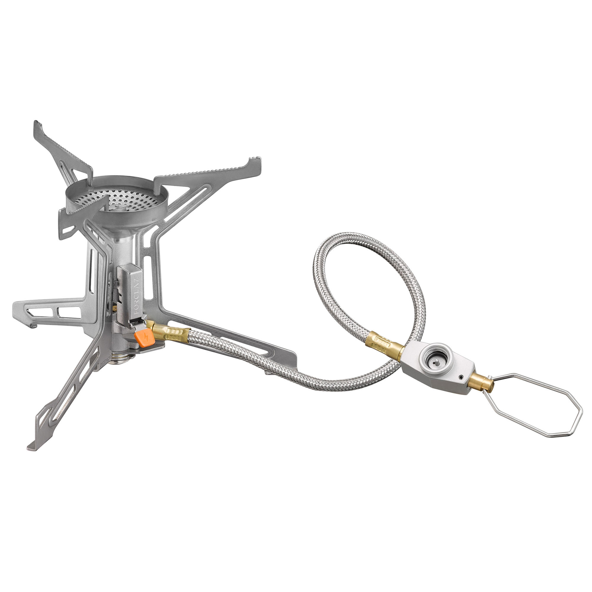 Stable Trekking Gas Stove with Piezo TREK 500 Remote forclaz