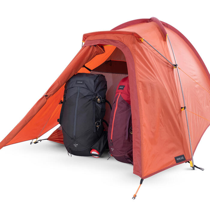 Forclaz Tente dôme de trekking autoportante 3 saisons TREK 100 orange 2 personnes Decathlon Forclaz Tente dôme de trekking autoportante 3 saisons TREK 100 orange 2 personnes Decathlon