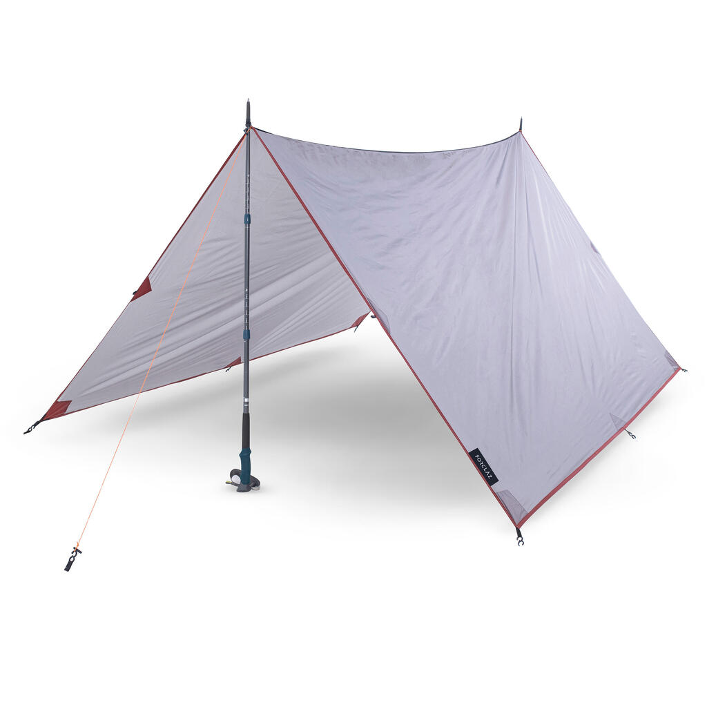 Schutzzelt Trekking Tarp Trek 900 grau