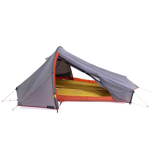 
      Trekkingzelt Trek 900 Ultralight 2 Personen Tunnelzelt grau/orange
  