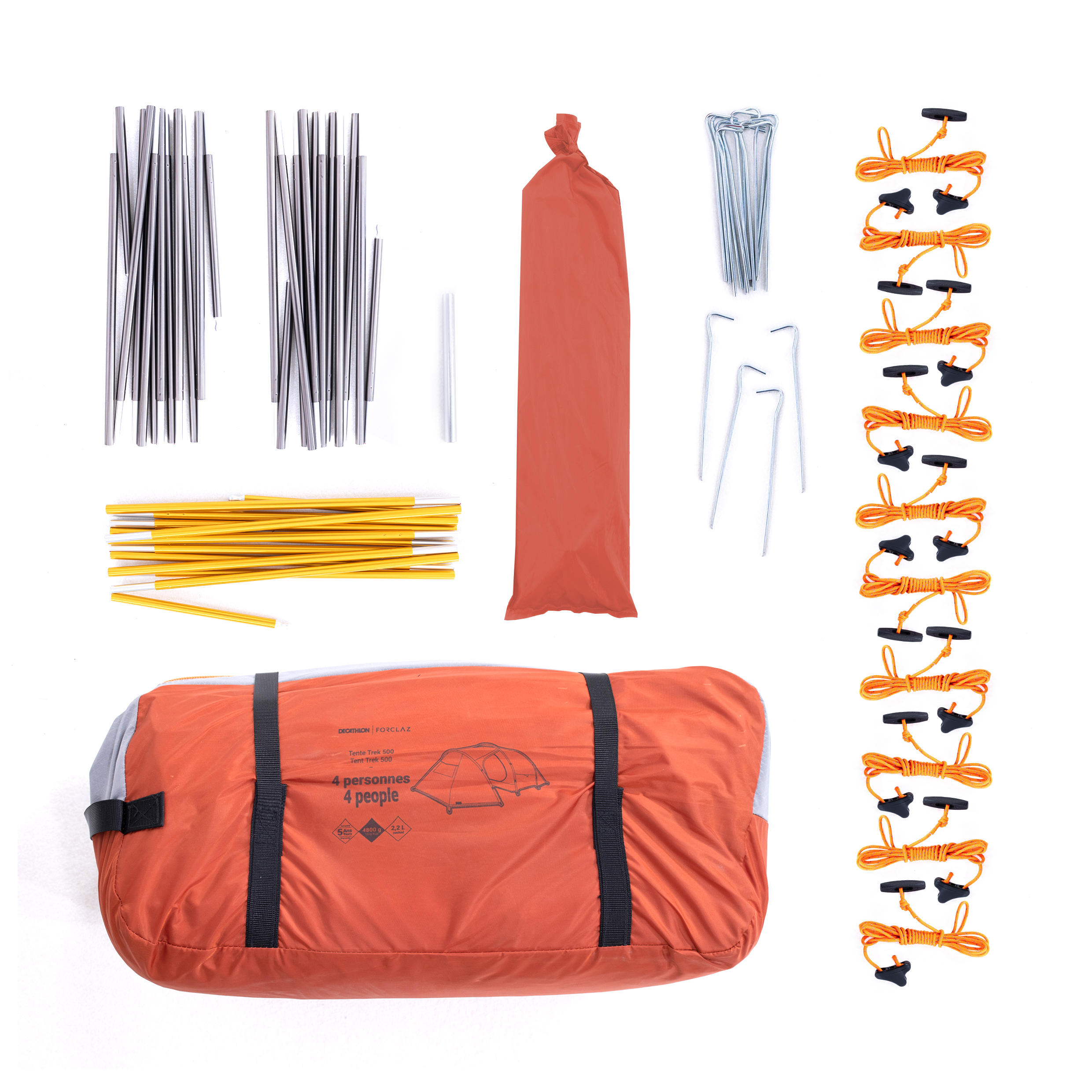 Tienda domo trekking - 4 plazas - MT500 5/27