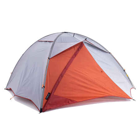 Carpa tipo iglú para 3 personas para camping Forclaz naranjado