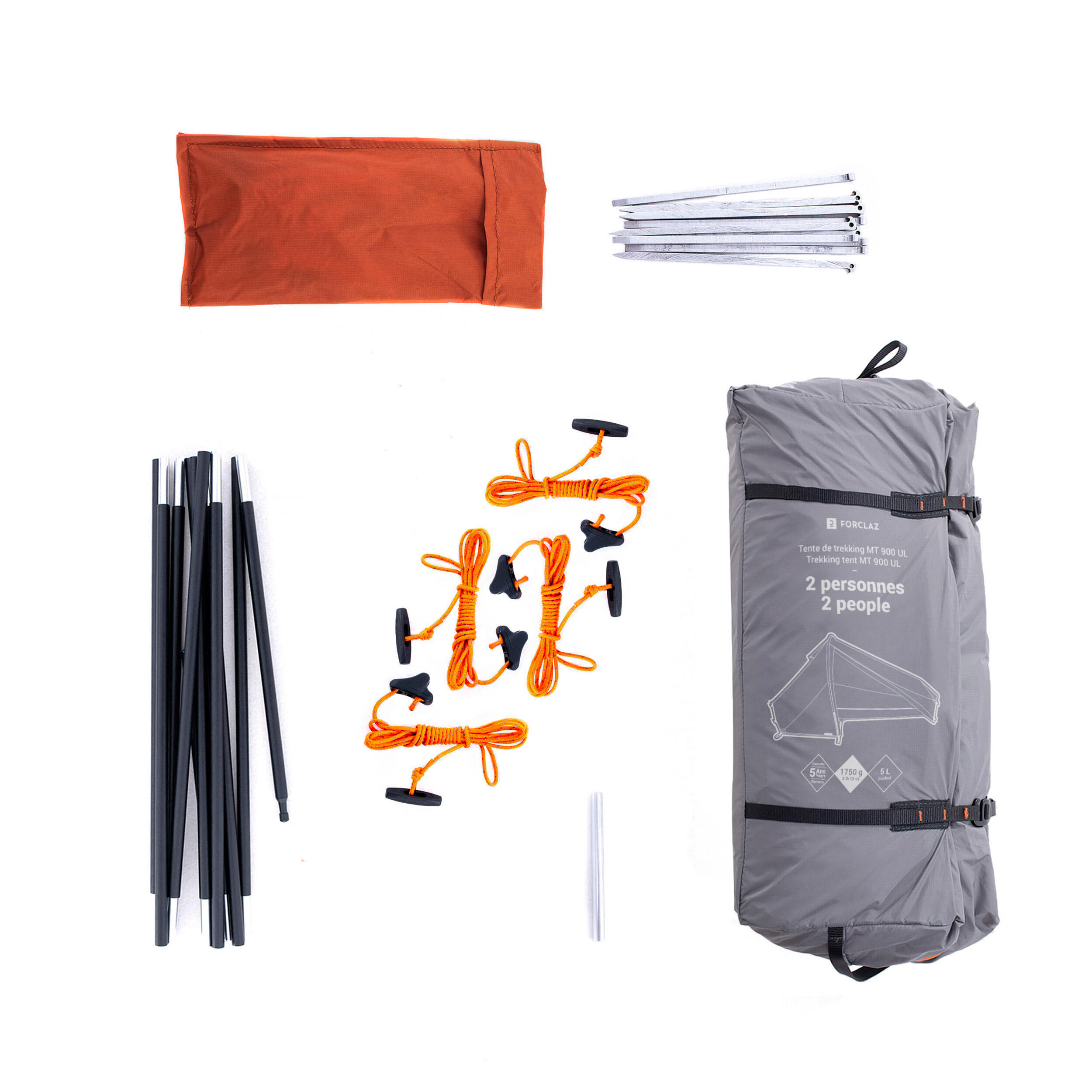 Tenda a tunnel da trekking - 2 posti letto - MT900 Ultralight