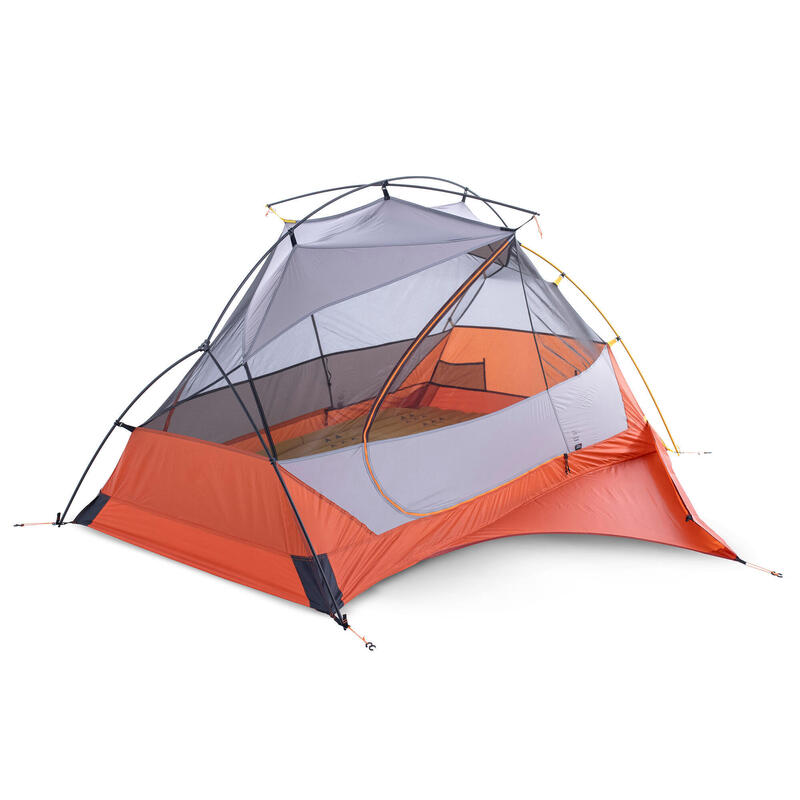 Koepeltent voor trekking MT900 2 personen grijs