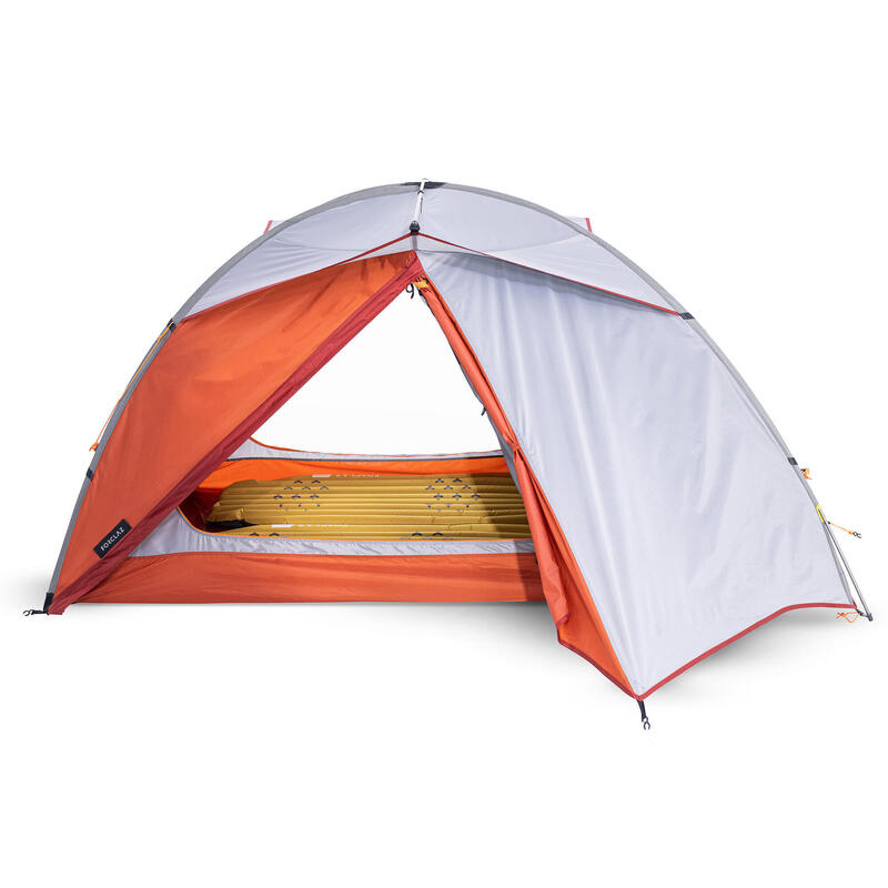 Koepeltent voor trekking 2 personen MT500 grijs