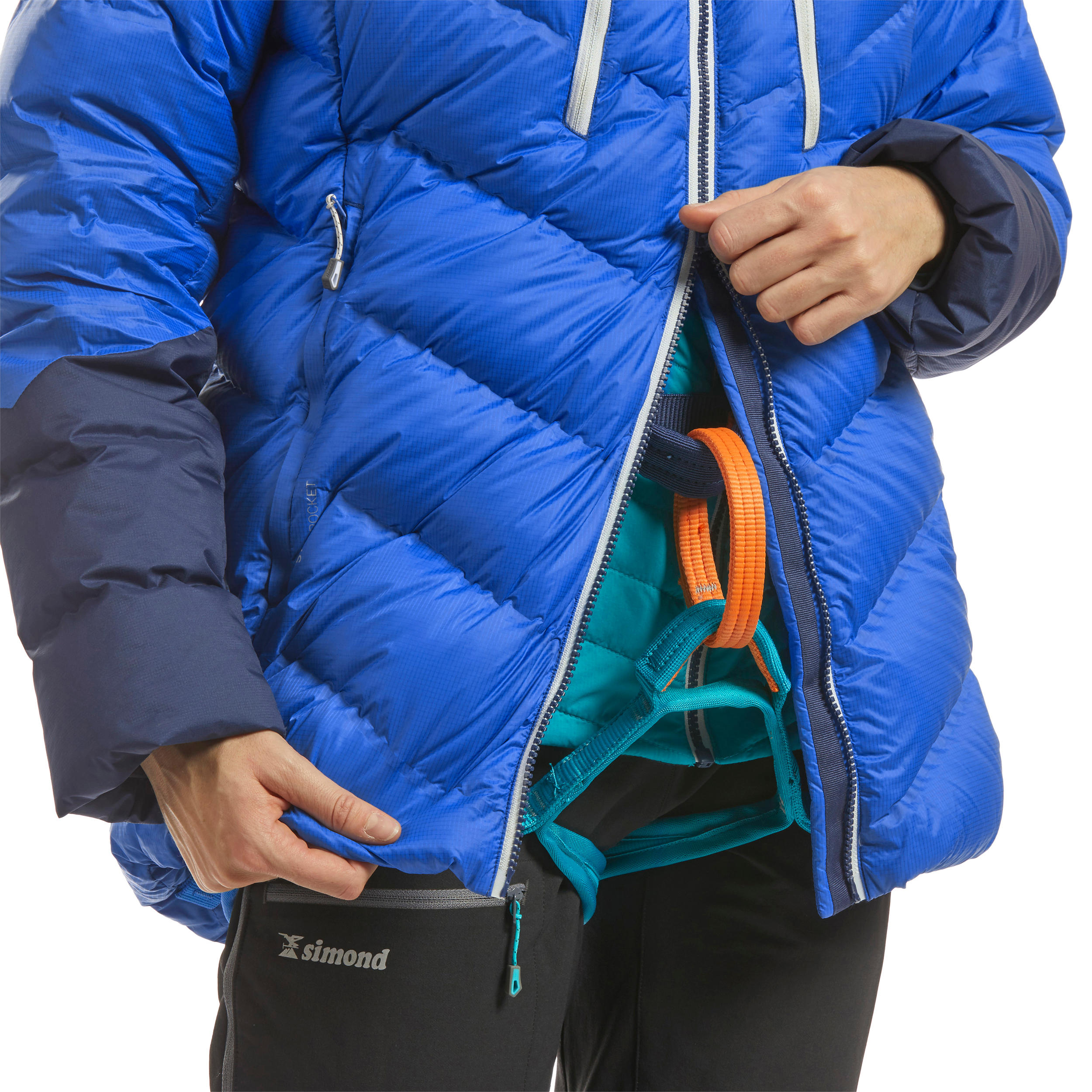 Manteau d’alpinisme en duvet femme – Makalu bleu - SIMOND