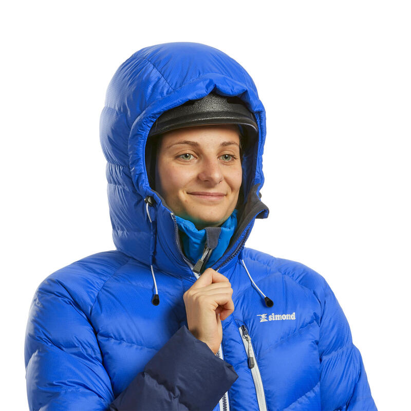 Doudoune en duvet d'alpinisme femme - MAKALU Bleu