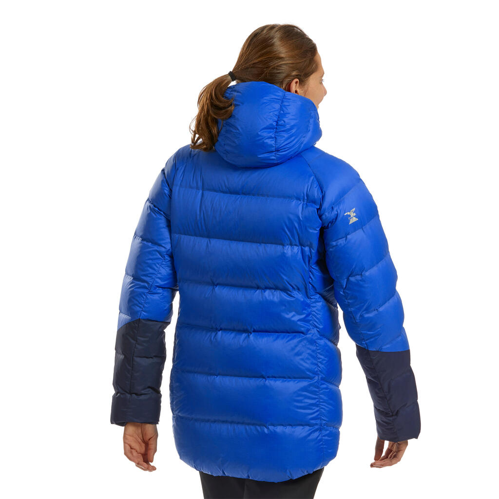 Dámska horolezecká páperová bunda Makalu modrá