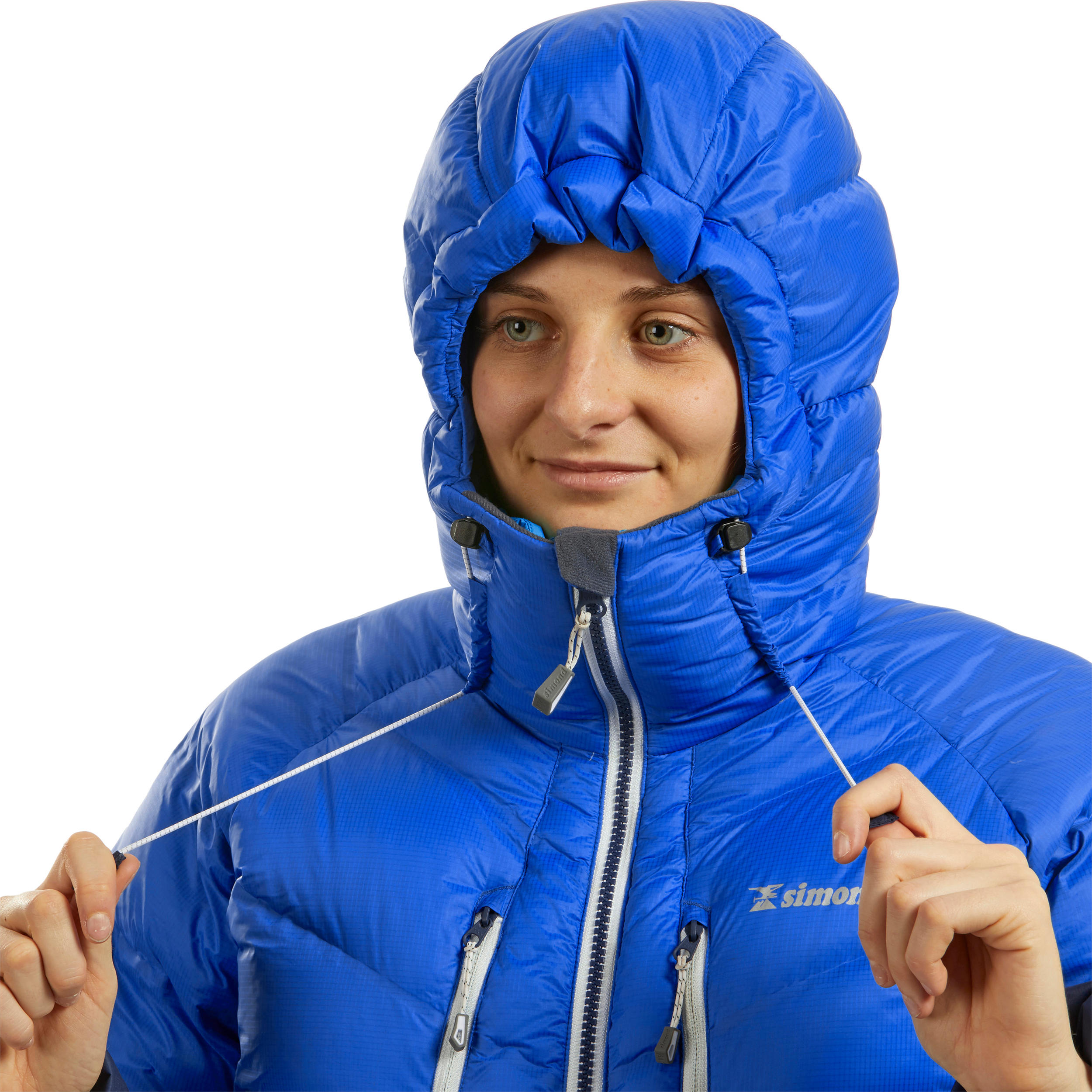 Women's Down Winter Jacket - Makalu Blue - SIMOND