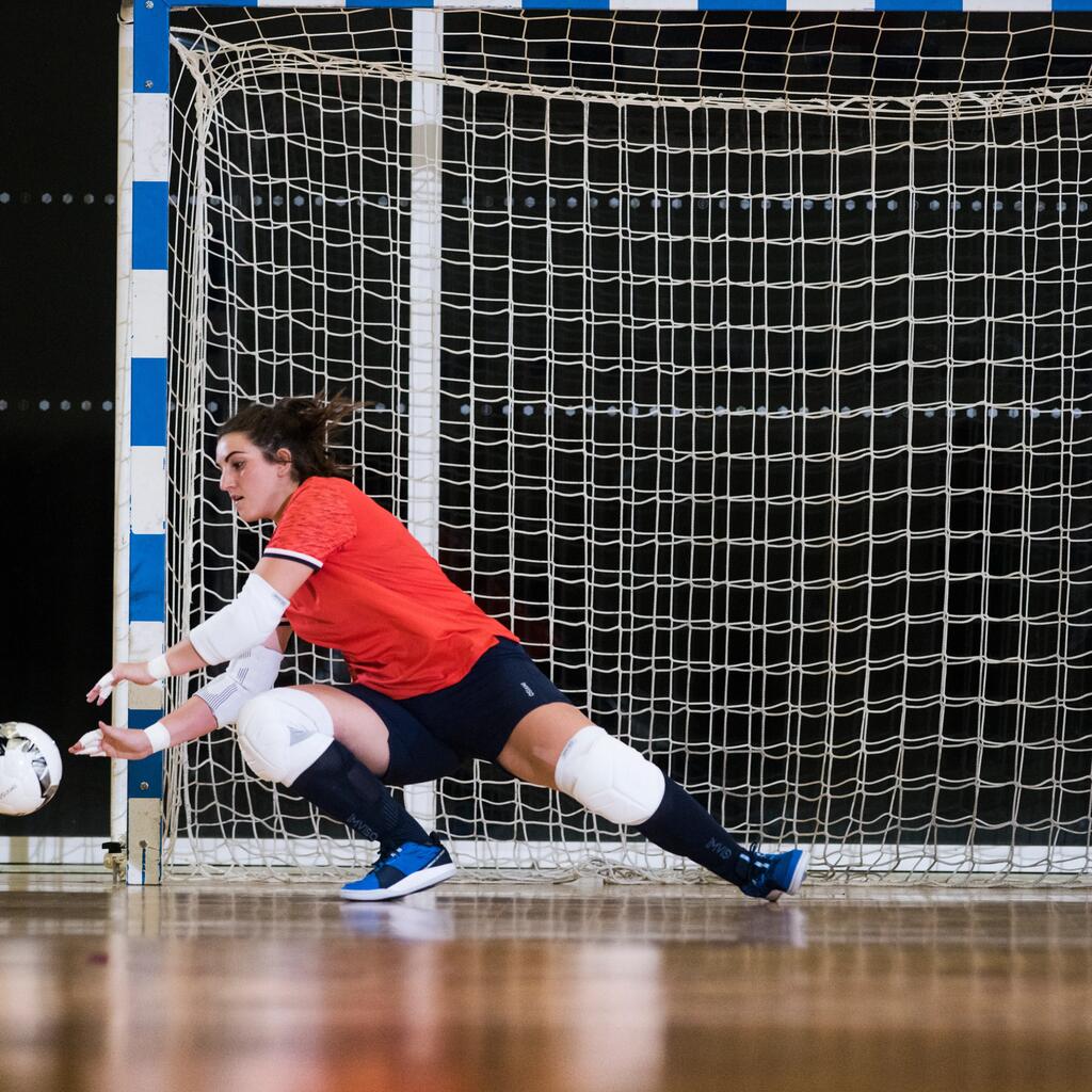 Majica kratkih rukava za futsal ženska tamnoplava