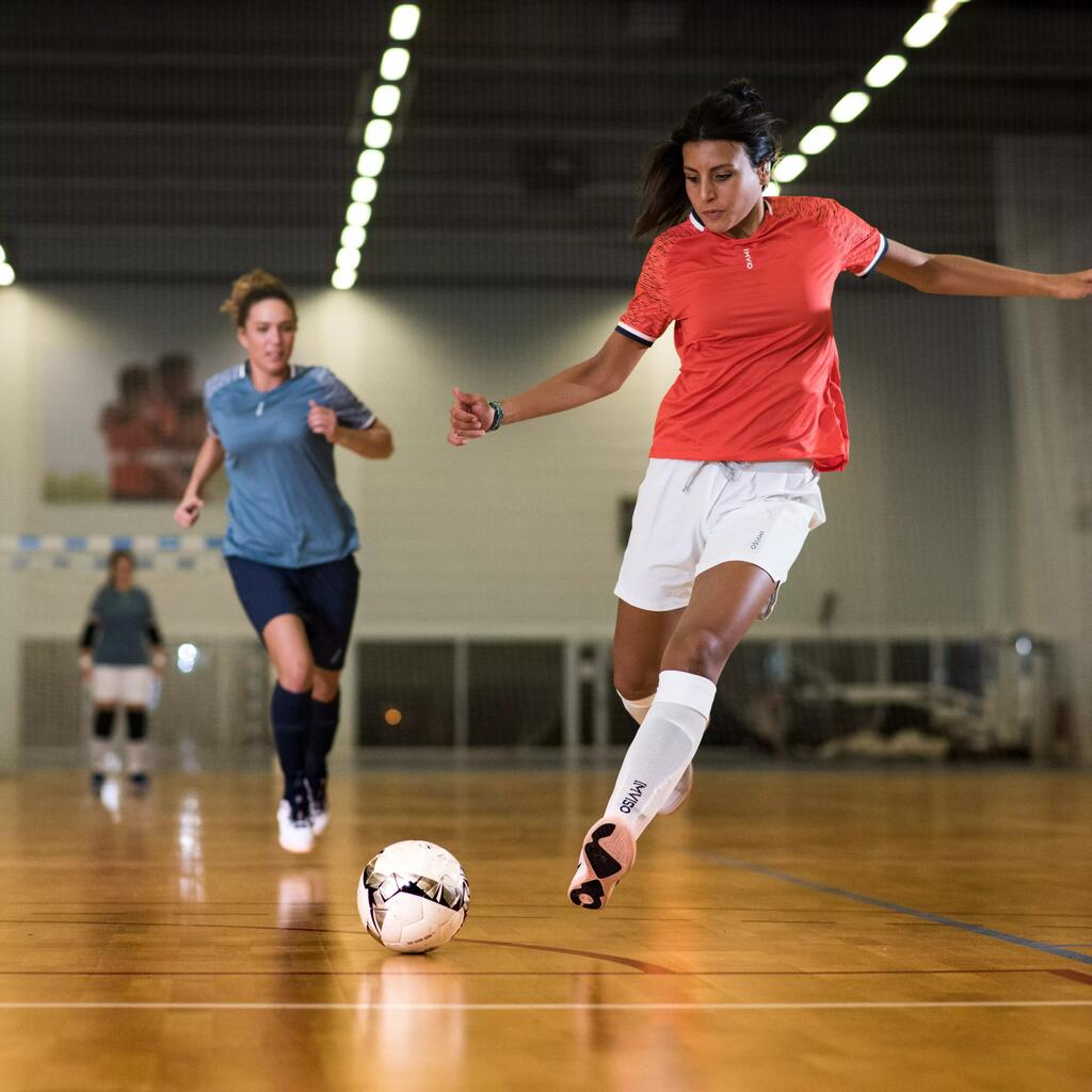 MAJICA KRATKIH RUKAVA ZA FUTSAL ŽENSKA CRVENA