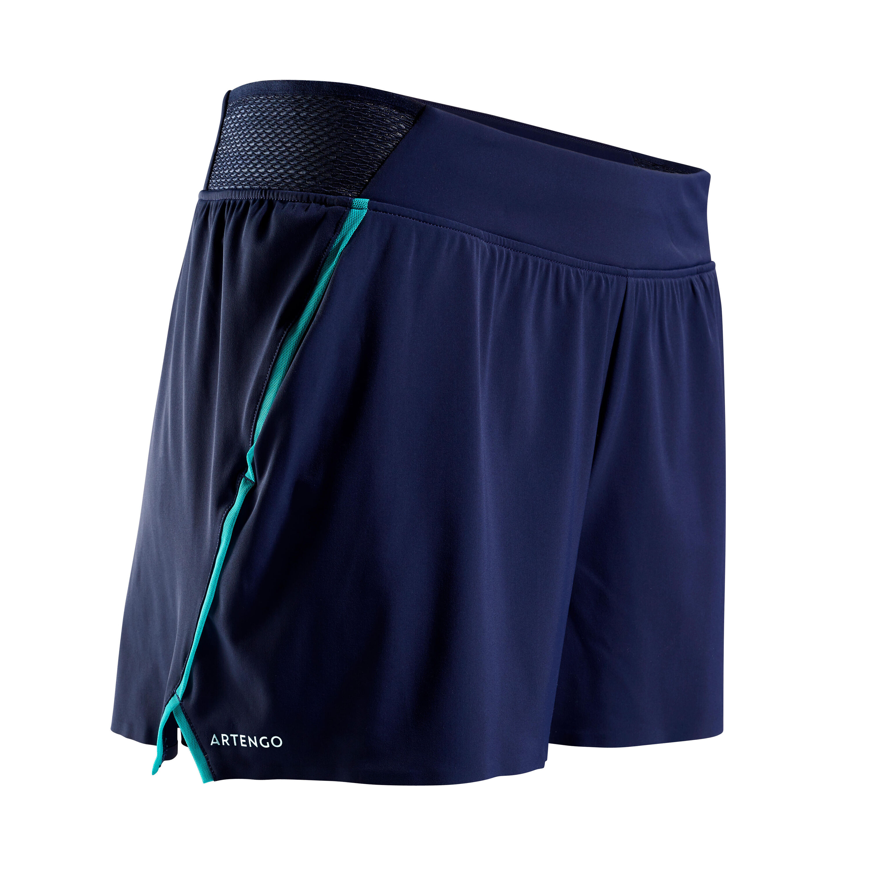 ARTENGO Women's Tennis Lightweight 2-in-1 Shorts Light 900 - Navy