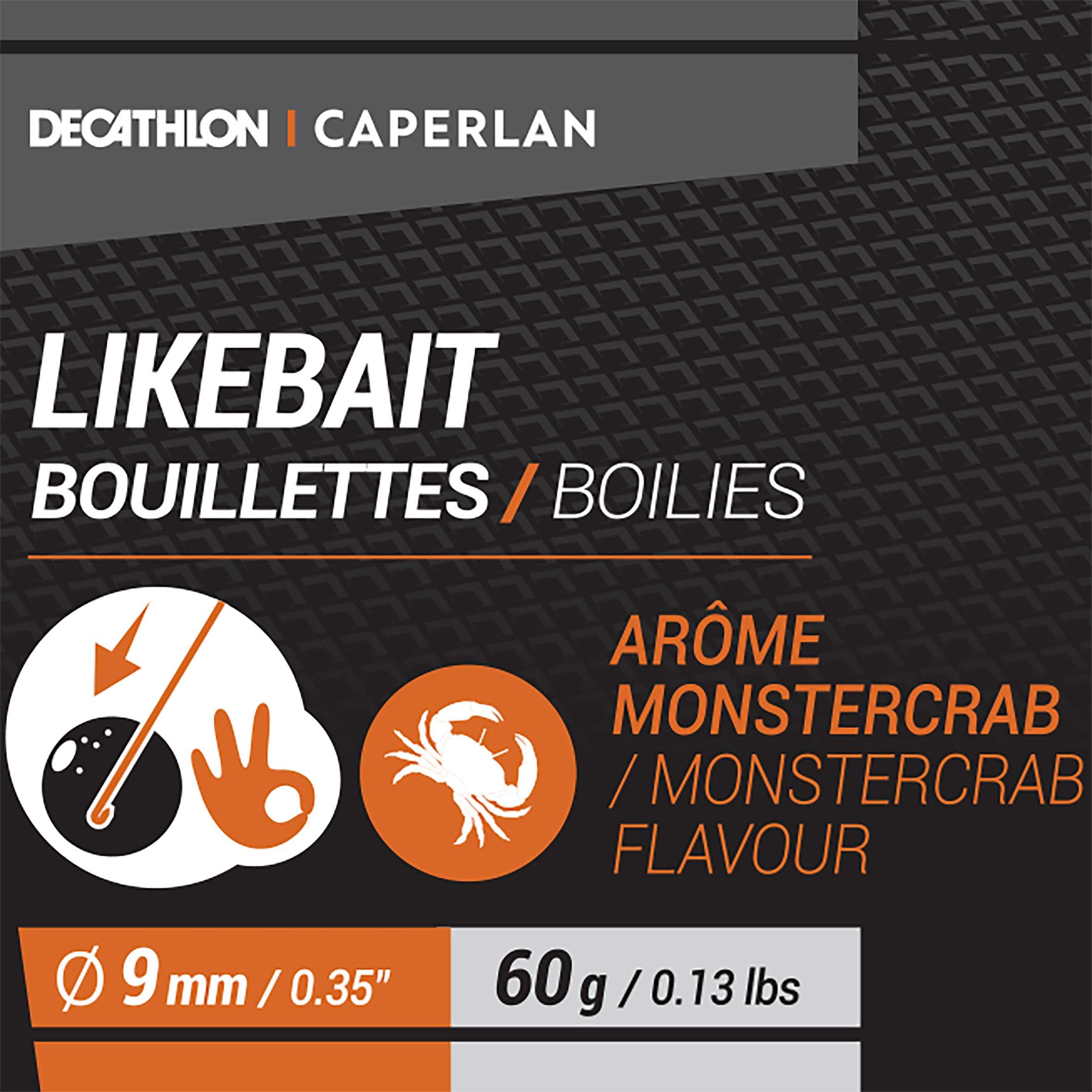 CAPERLAN Mikro boilies + Dumbells Monster Crab 60 g bez · záber 8