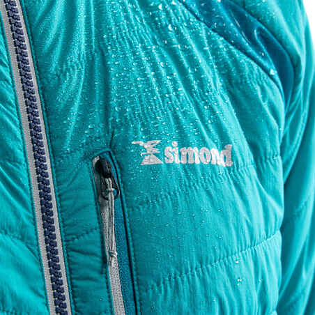 Chaqueta acolchada híbrida materia sintética alpinismo mujer