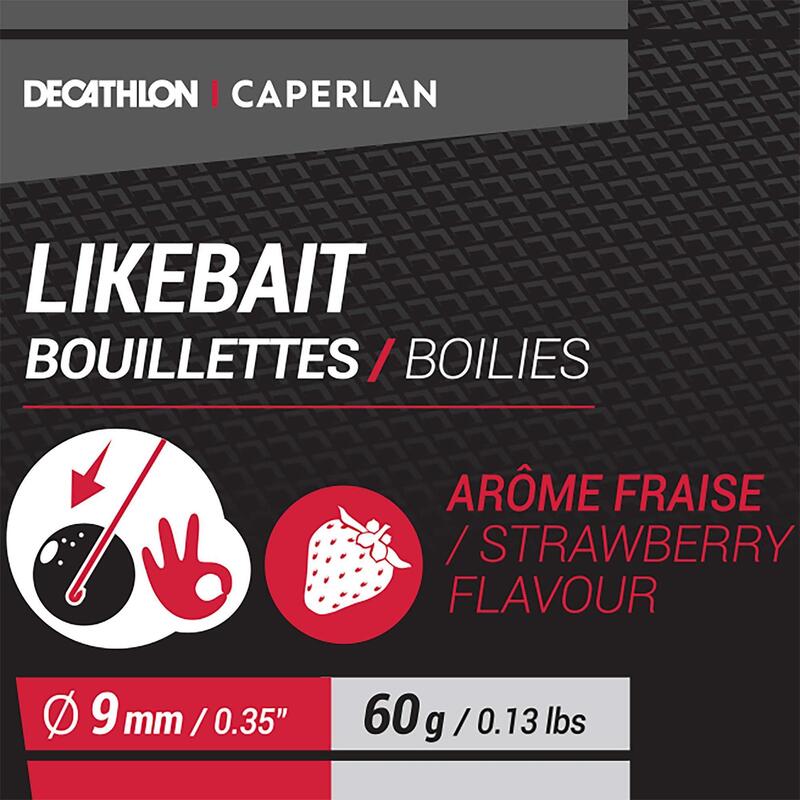 Bojli, dumbell, epres, 60 g - Likebait