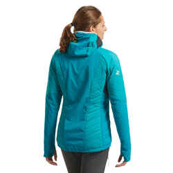 Women’s synthetic hybrid mountaineering down jacket SPRINT - Blue