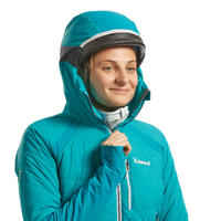 Wattierte Jacke Bergsteigen Hybrid Sprint Komfort bis 0 °C Damen türkis