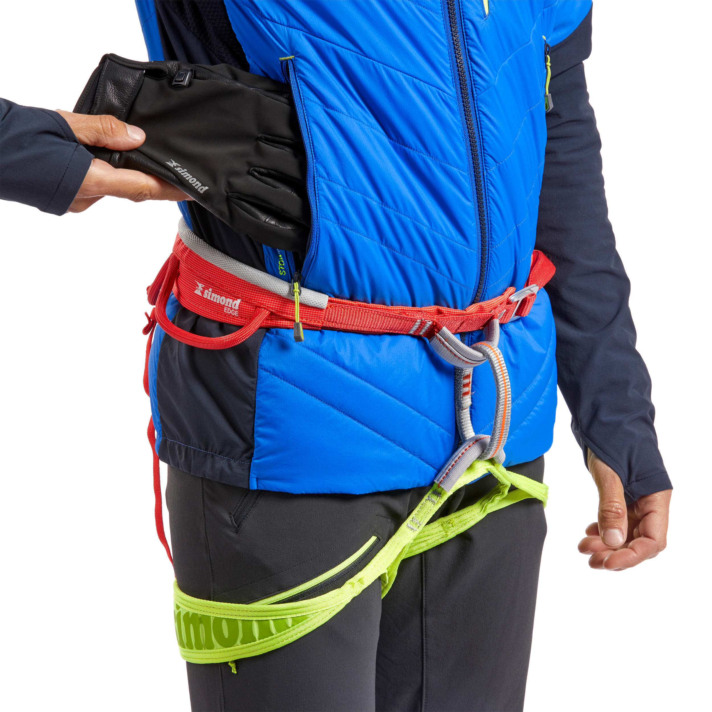 Men’s synthetic hybrid mountaineering down jacket SPRINT - Blue 4/12