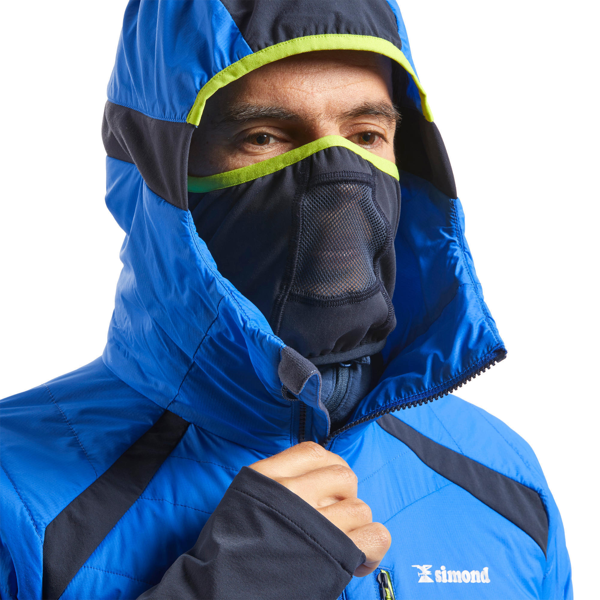 Men’s synthetic hybrid mountaineering down jacket SPRINT - Blue 6/12