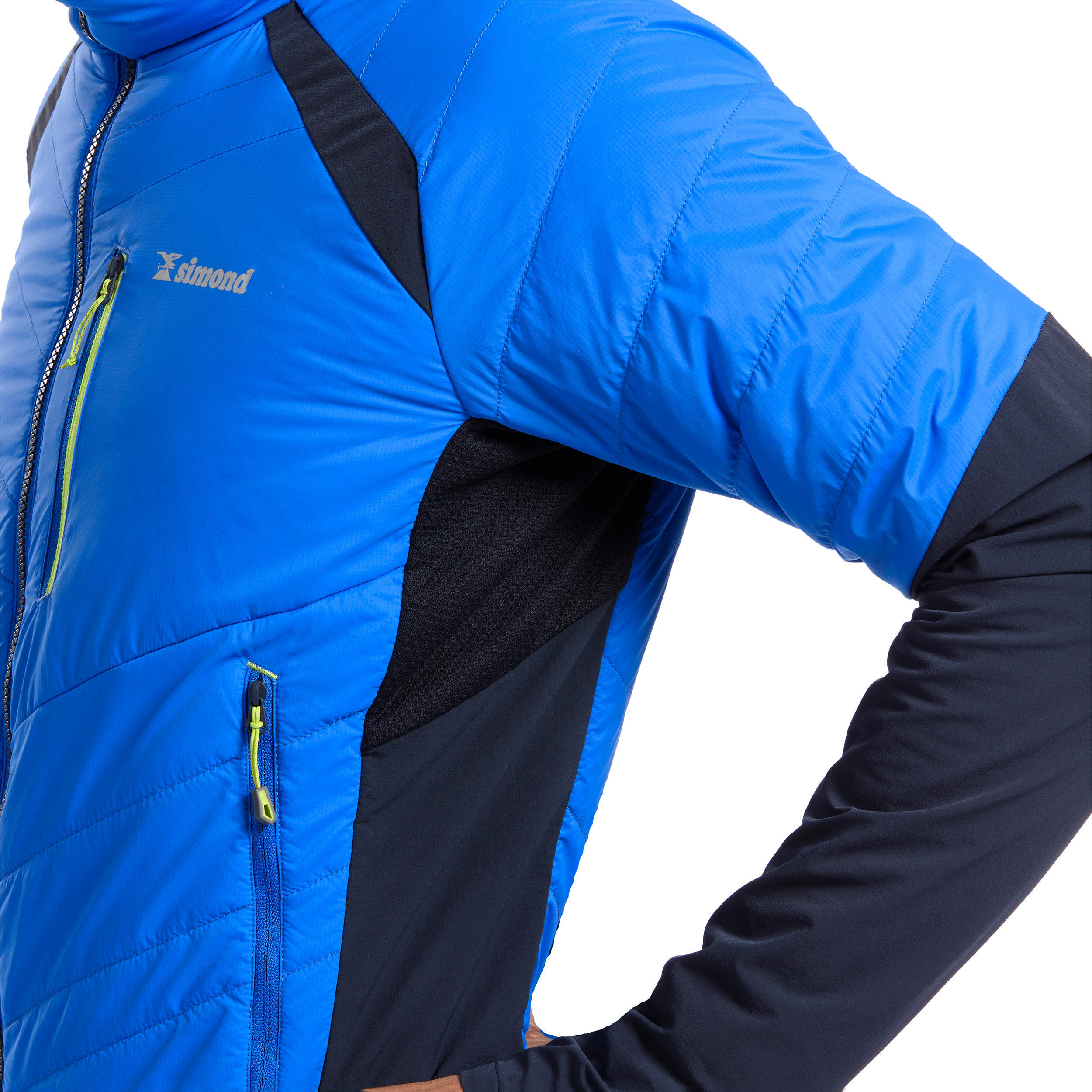 Men’s synthetic hybrid mountaineering down jacket SPRINT - Blue 8/12