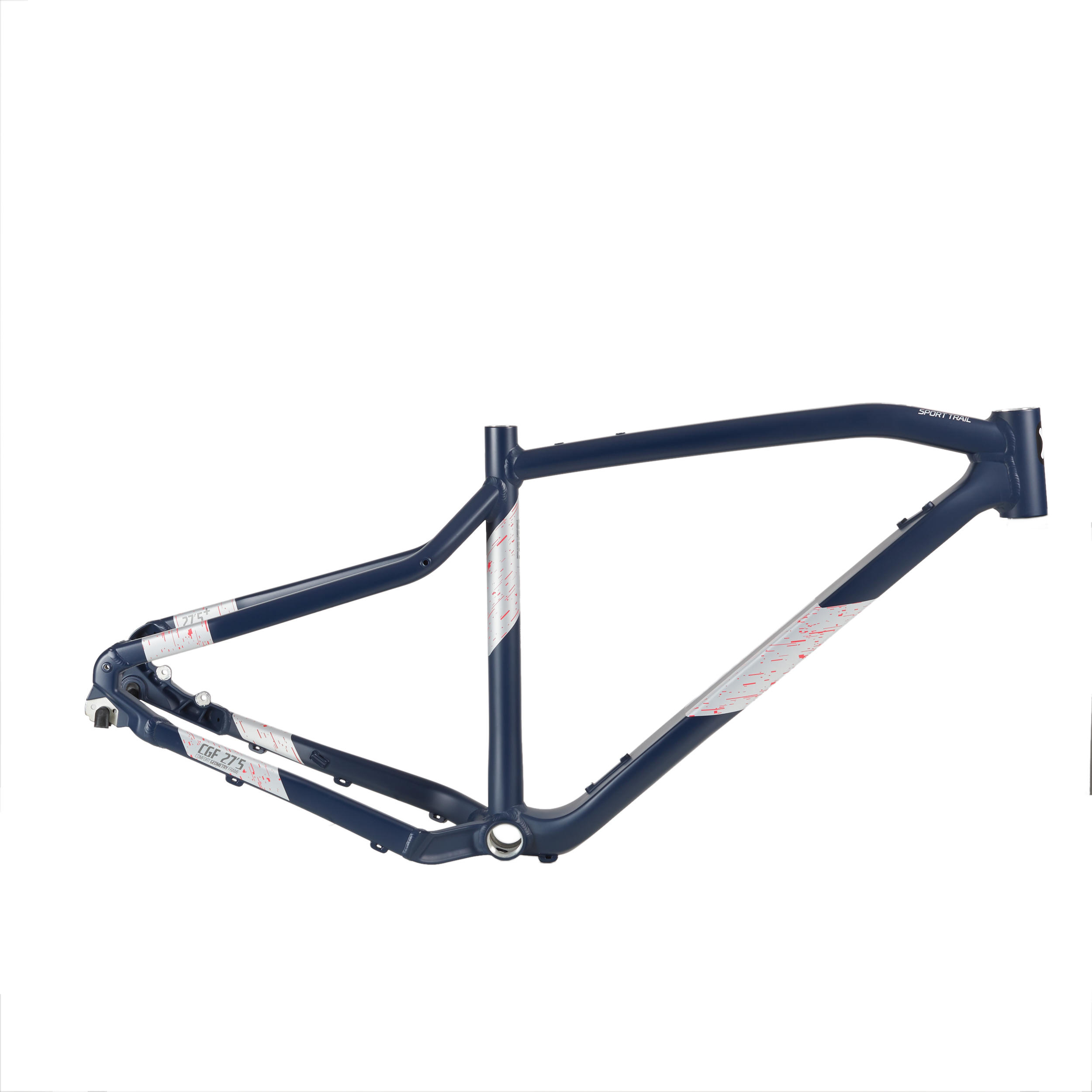 ROCKRIDER 27.5" Aluminium Mountain Bike Frame E-ST 500 MPA-E17 - Blue/Pink