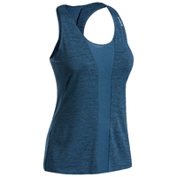 DÉBARDEUR D&#039;ESCALADE STRETCH-EDGE FEMME BLEU