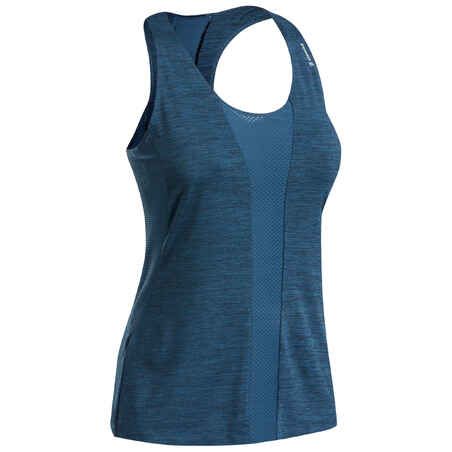 Modra ženska plezalna majica brez rokavov EDGE