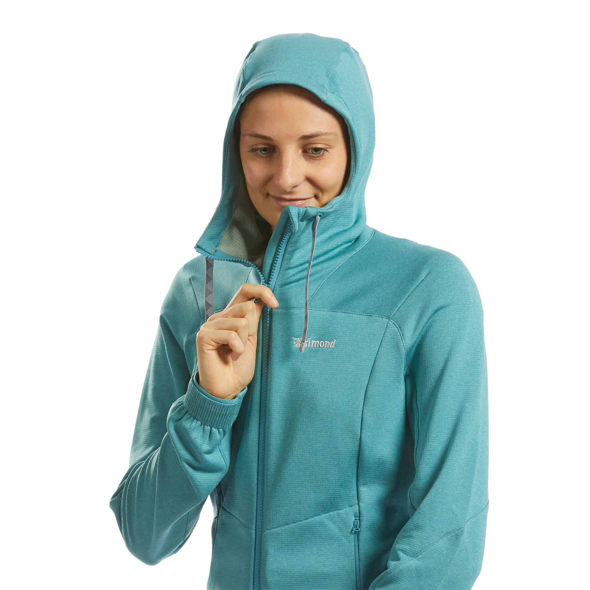 WOMEN'S STRETCH CLIMBING FLEECE - VERTIKA TURQUOISE