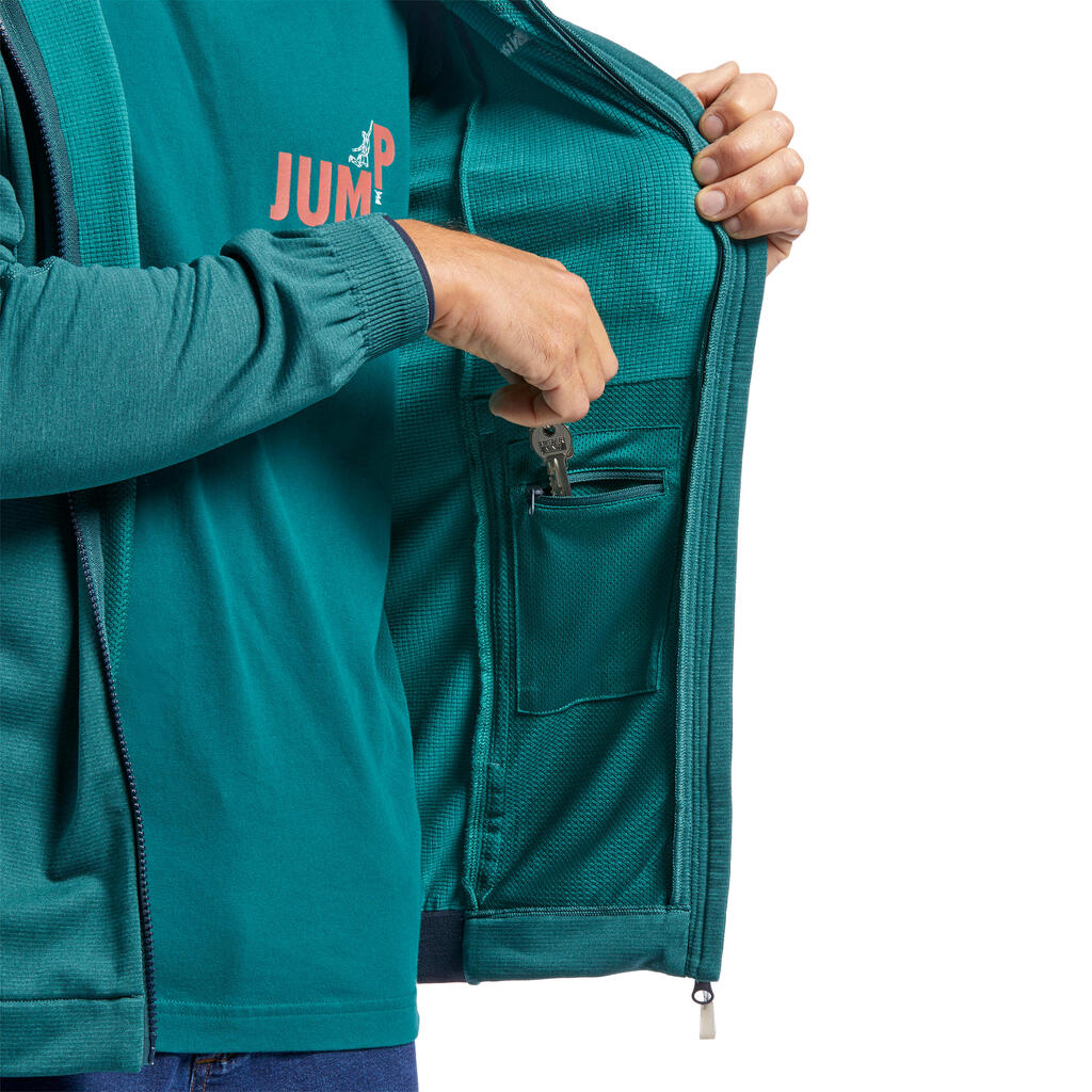 Fleecejacke Herren stretch - Vertika grün