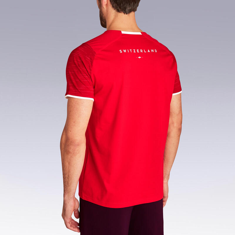 Camiseta de fútbol Suiza Adulto Kipsta F100 2022