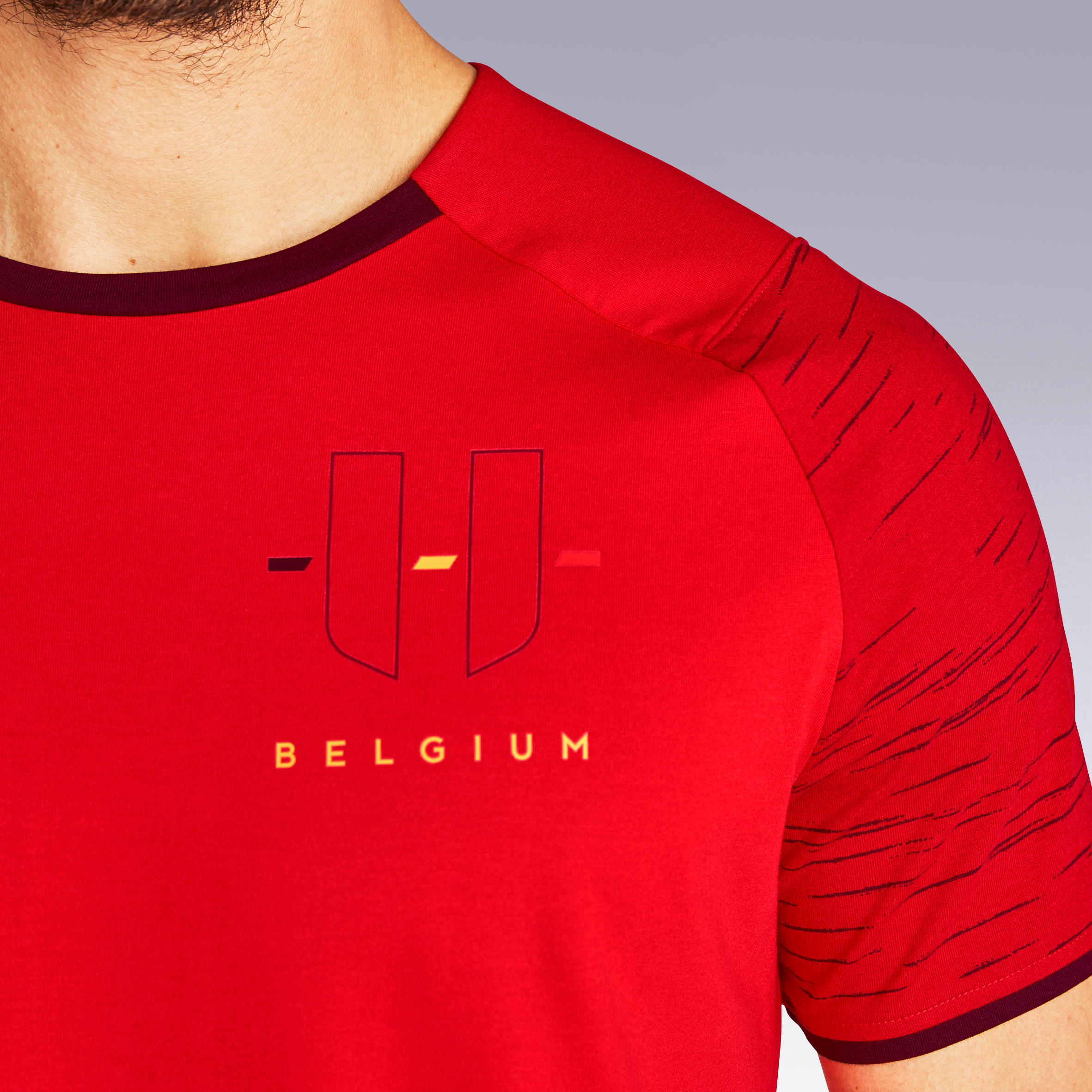 T-shirt de football adulte FF100 Belgique 6/9