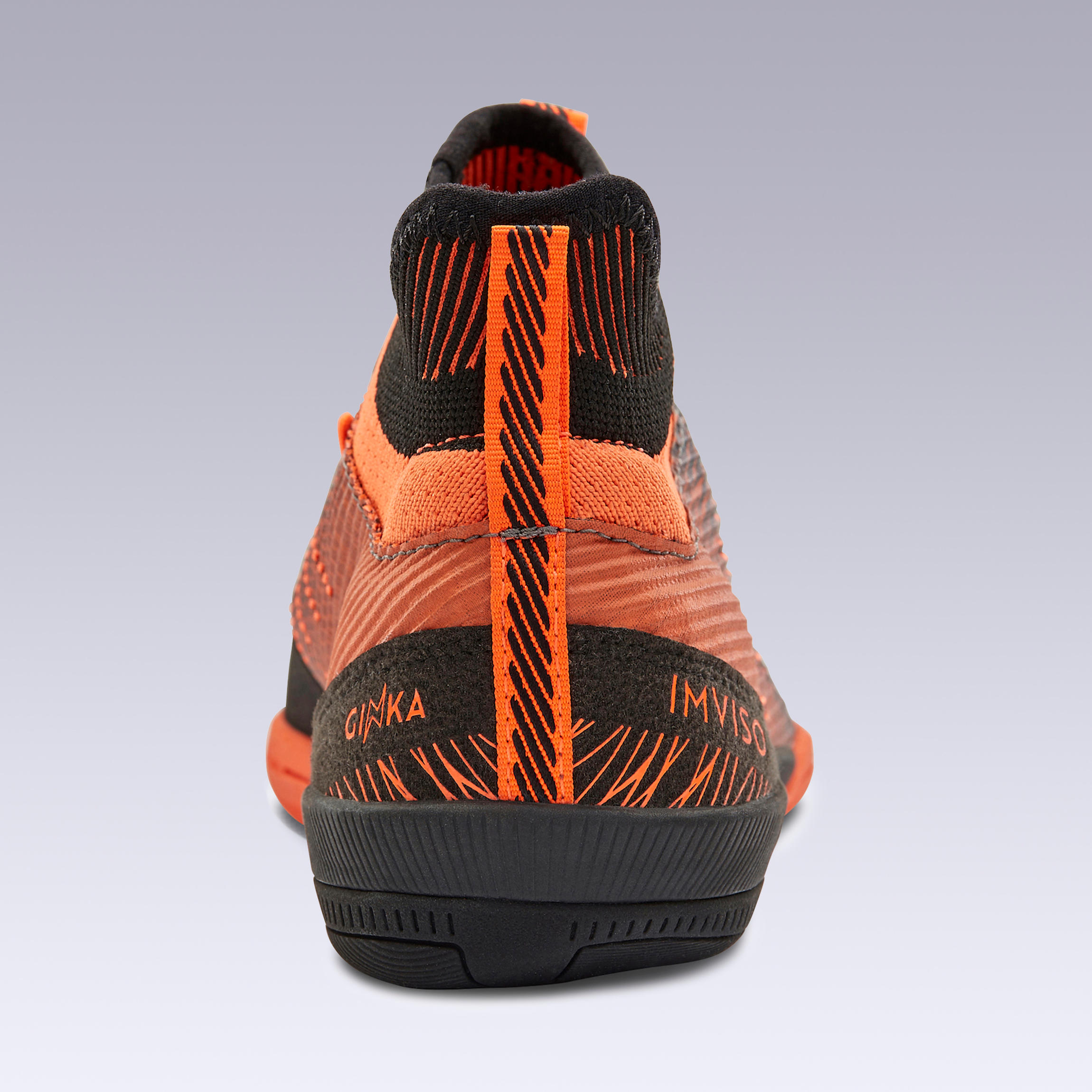 Zapatillas Fútbol Sala Niños Kipsta Ginka 900 Mid naranja 5/7