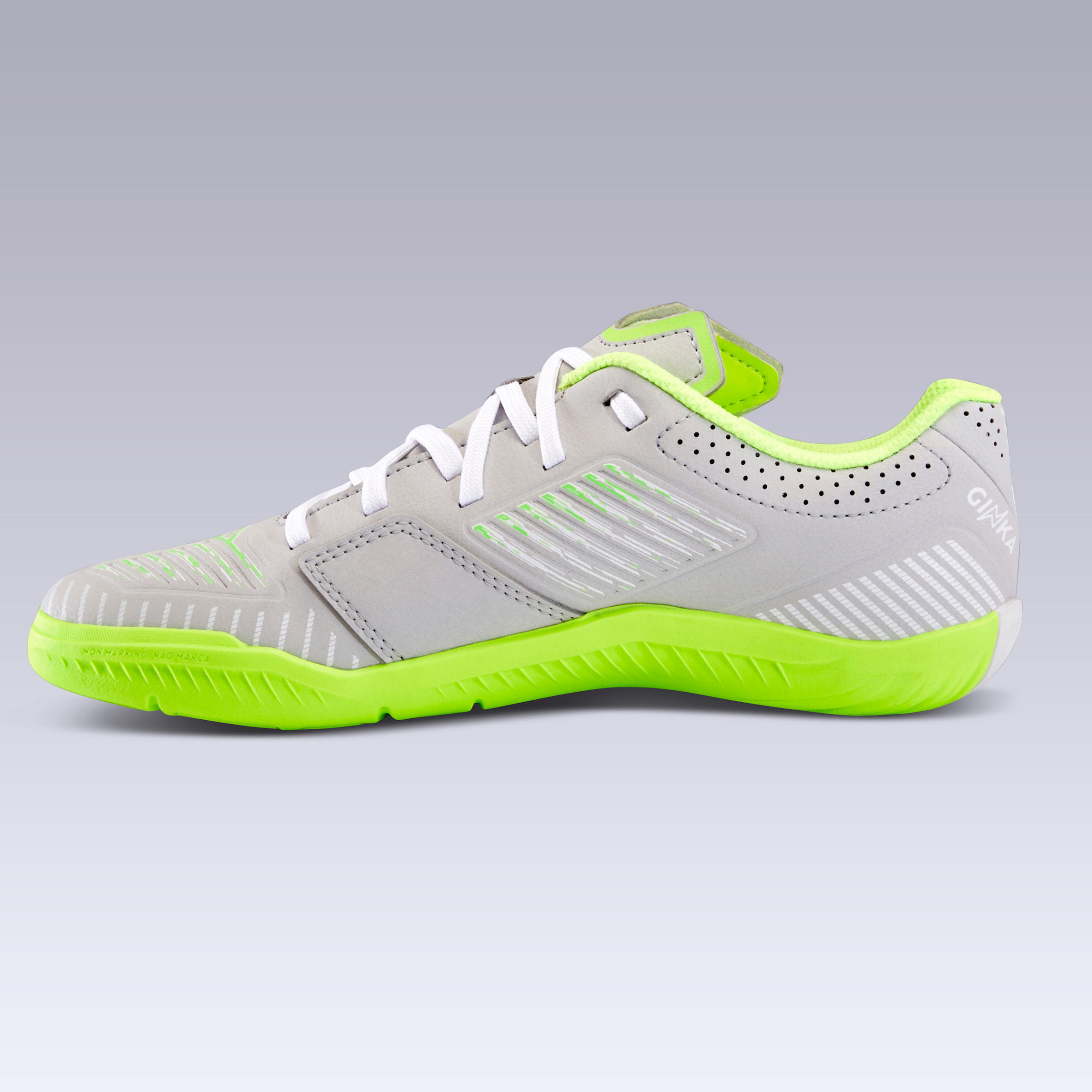 Kids' Futsal Shoes Ginka 500 - Light Grey 6/11