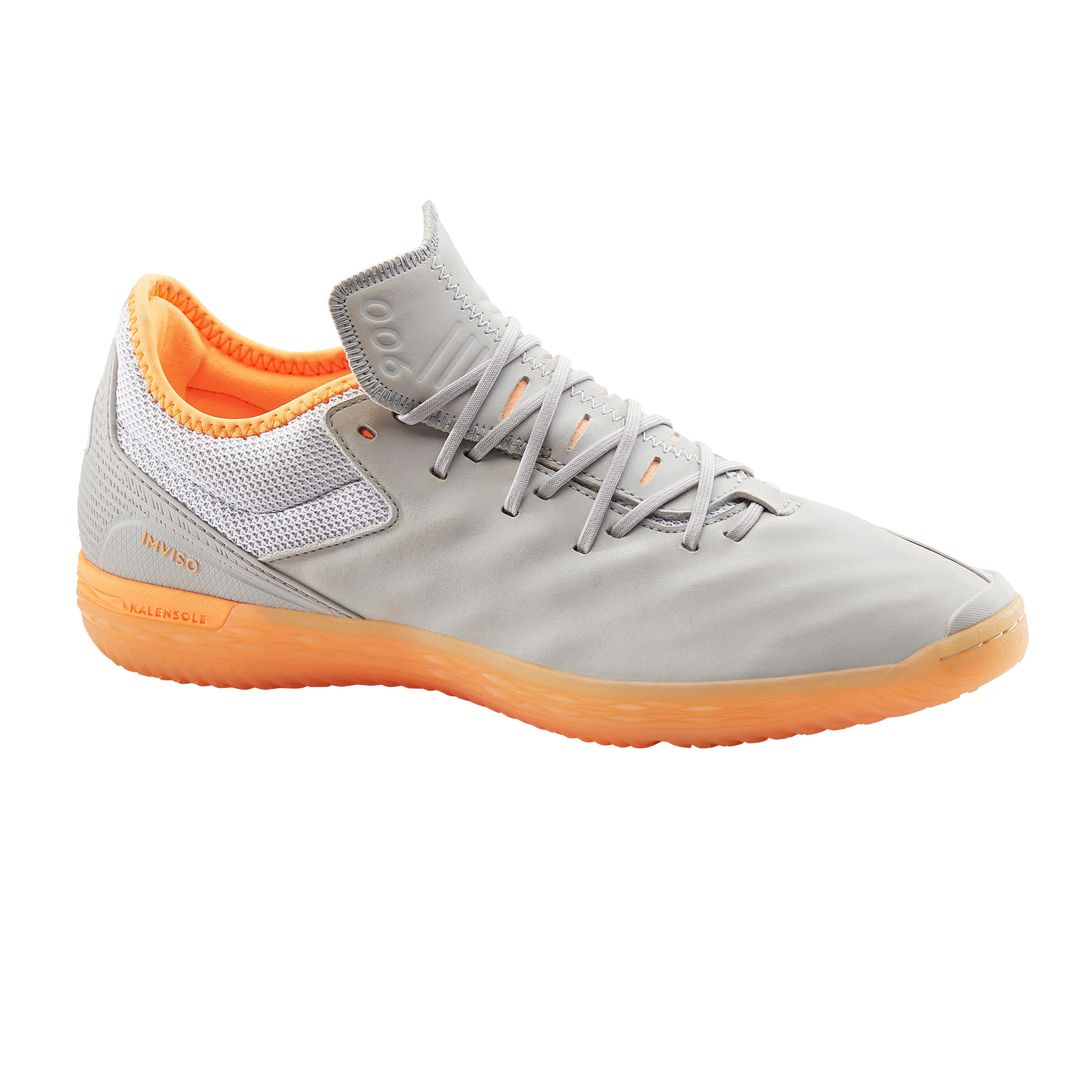 pale grey / fluo coral orange