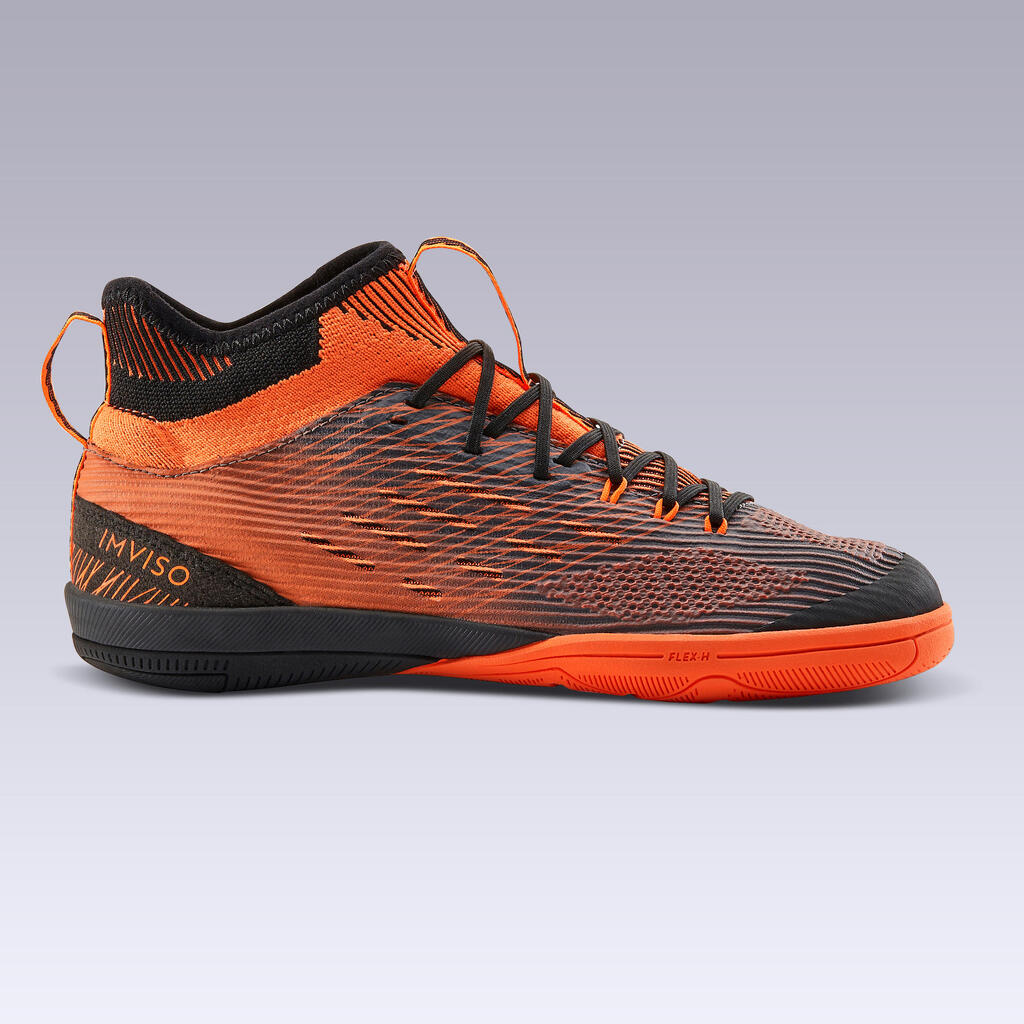 Kids' Futsal Shoes Ginka 900 Mid - Orange